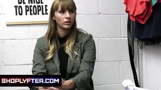 Hottie Huge Boobs Store Associate Lets The Security Guard Stretch Her Juicy Snatch To Avoid Fine