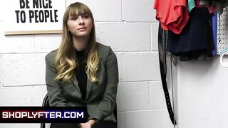 Hottie Huge Boobs Store Associate Lets The Security Guard Stretch Her Juicy Snatch To Avoid Fine