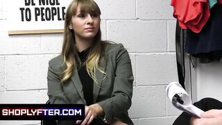Hottie Huge Boobs Store Associate Lets The Security Guard Stretch Her Juicy Snatch To Avoid Fine