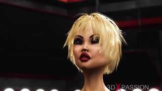 Alien sex! A sexy amazing blonde gets screwed by Anubis on the exoplanet