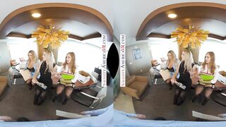 Erotic America - Slutty coworkers, Kayley Gunner, Kenzie Taylor, & Skylar Snow, will do anything to got out of work early and enjoy the Labor Day weekend