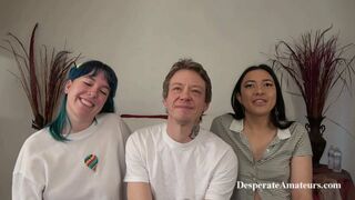 Casting 3some compilation – Cutie cougar has spitroast group fun D
