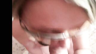 STEPSISTER A head and she swallows the cum any through