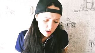 masturbating my vagina with a dildo that was presented to me