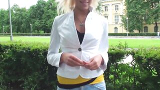 Turned On blonde teenie star getting big black cock!