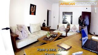 African Amateur Skank Drinks Cum After Taking It Up the Butt