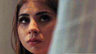 18 has anal sex with grandpa and she grind his dick until he jizzes on her face