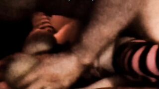 Luvs2cumm69 tittyfucking licking vagina and fucking his irresistible blond huge tit sex doll and jizzes on her of course