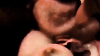 Luvs2cumm69 tittyfucking licking vagina and fucking his irresistible blond huge tit sex doll and jizzes on her of course