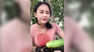 Official method of consuming a cucumber
