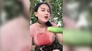 Official method of consuming a cucumber