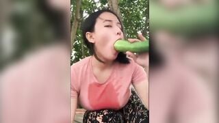 Official method of consuming a cucumber