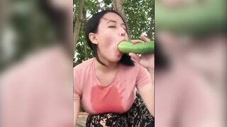 Official method of consuming a cucumber
