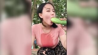 Official method of consuming a cucumber