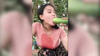 Official method of consuming a cucumber
