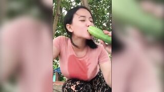 Official method of consuming a cucumber