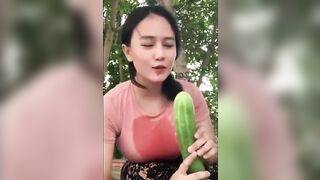 Official method of consuming a cucumber
