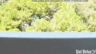 Stepsister caught nude fuck on balcony and creampied inside outside CNC roleplay - Trailer
