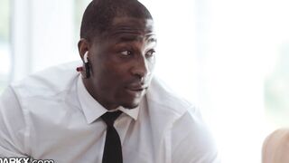 Slender Blonde Snob vs Her Huge Dick Butler - DarkX