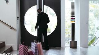 Slender Blonde Snob vs Her Huge Dick Butler - DarkX