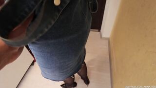 Step sister apologizes on her knees for coming home late - Alina Rose