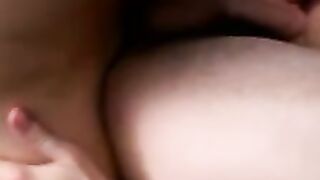 After a twink blowjob comes a really nice doggy style shag