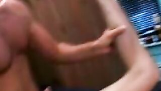 After a twink blowjob comes a really nice doggy style shag