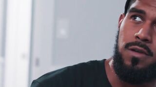 MaleNoir.com - Black security guard anally fucks his Asian customer hard and rough wi