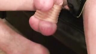 Mature amateur dildo fucks himself while masturbating solo