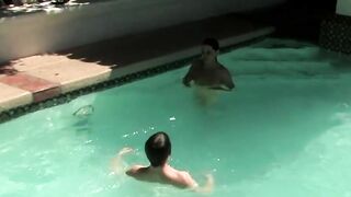 Twink blows his man before being bent over and analrailed