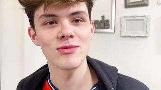 Sexy twink Jack Davis enjoys dick sucking party with his orgy mates
