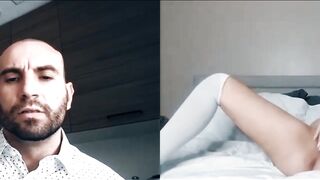 Athena Faris's stepfather's naughty solo tease