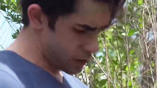 Hardcore outdoor cock and dick stroking by adorable buddies Chase Daniels and Jos Alv