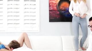 FamilyHandle.com - Alina West joins stepbro for a wild fuck while parents fuck nearby