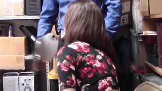 ShopliftersPunished.com - Busty teen Lily Jordan with shaved cunt fucked hard and gap