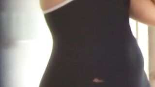 NipponSexTV.com - Japanese teen spied on while working out in swimsuit