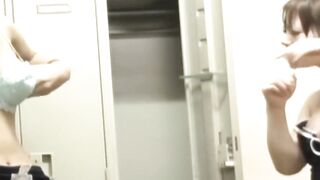 NipponSexTV.com - Japanese teen spied on while working out in swimsuit