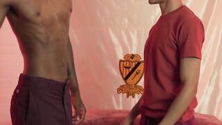 SayUncleNetwork.com - Cute twink gives black top a massage leading to raw dick riding