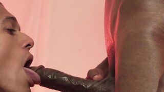 SayUncleNetwork.com - Cute twink gives black top a massage leading to raw dick riding