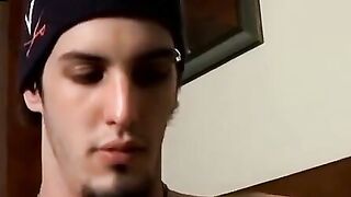 Str8Thugs.com - Straight thug Axel strums his cock while playing with his guitar