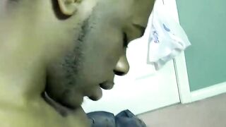 JoeSchmoeXXX.com - Muscular black stud pounds white guy's ass with his bare cock
