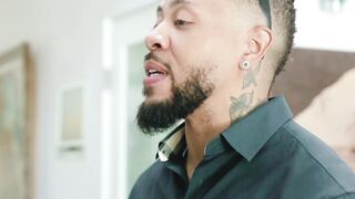 Private game hostess Avi Love fucks three massive dicks