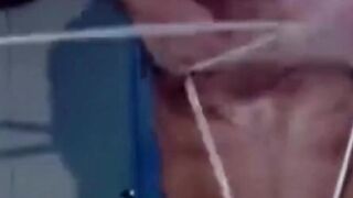 MuscleJockBound.com - Rough threesome with choking and domination for a submissive ma