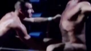 MuscleJockBound.com - Rough threesome with choking and domination for a submissive ma