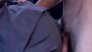 PlayingMen.com - Men in suits hook up in the club for some deep anal sex with intense