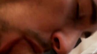 PlayingMen.com - Hunk enjoys being comforted with kisses while taking dick deep in hi