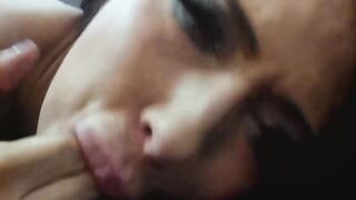 Big ass and pretty face babe Chelsea Ellis swallows big cock