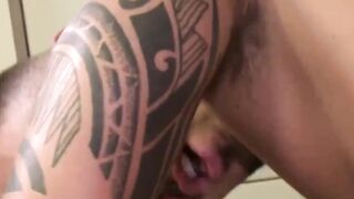 GayOver30.com - Saxon pushes his fat dick inside of Kirks hungry hole for a raw fuck