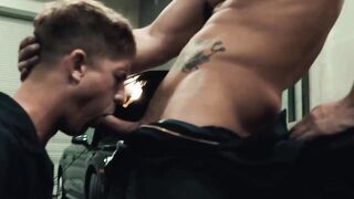 DisruptiveMovie.com - Mechanic Roman Todd bends twink Brandon Anderson over for a qui