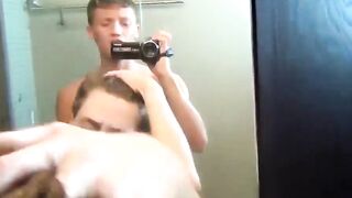 RawTwinkys.com - Horny bareback buddies making out in the bathroom shower together